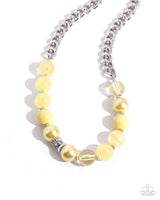 Paparazzi Opulent Opacities - Yellow  Necklace