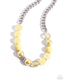 Paparazzi Opulent Opacities - Yellow  Necklace
