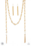Paparazzi SCARFed for Attention - Gold Necklace
