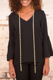 Paparazzi SCARFed for Attention - Gold Necklace