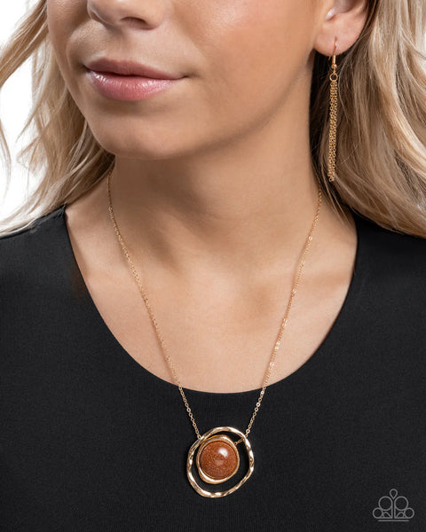 Paparazzi Gentle Glitter - Gold Necklace