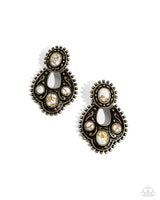 Paparazzi Handcrafted Horseshoe - Brass Post Earrings