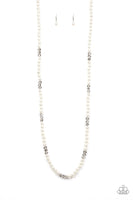 Paparazzi Girls Have More FUNDS - White Necklace