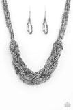 Paparazzi City Catwalk - Silver Necklace