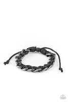 Paparazzi Grease Monkey - Black Bracelet