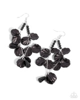 Paparazzi Coastal Century - Black Earrings