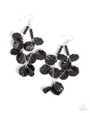 Paparazzi Coastal Century - Black Earrings
