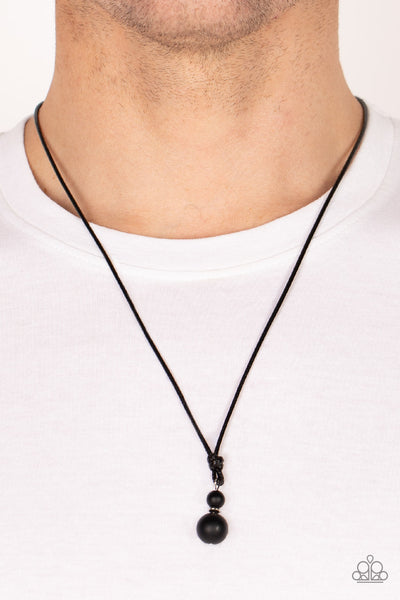 Paparazzi Thai Theory - Black Men’s Necklace