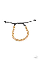 Paparazzi Rulebreaker - Gold Men’s Bracelet
