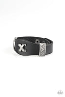 Paparazzi Tread Carefully - Black Urban Bracelet