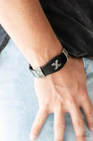 Paparazzi Tread Carefully - Black Urban Bracelet