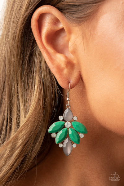 Paparazzi Fantasy Flair - Green Earrings