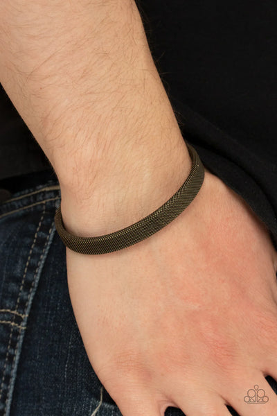 Paparazzi Quit MESHing around - Brass Men’s Bracelet