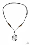Paparazzi Tidal Talisman - Brown Necklace