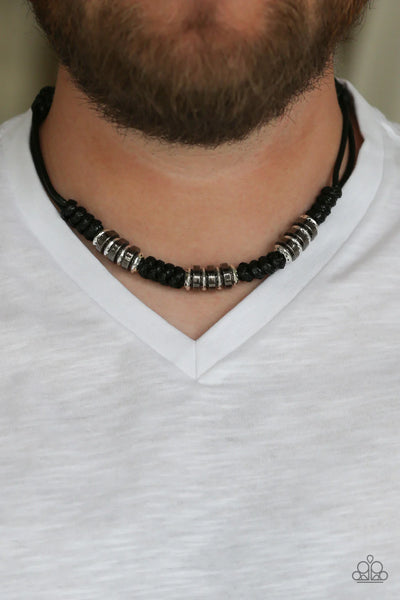 Paparazzi Lets Take A Ride - Black Men’s Necklace