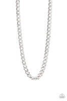 Paparazzi Undefeated - Silver Men’s Necklace