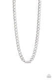 Paparazzi Undefeated - Silver Men’s Necklace