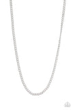 Paparazzi First Rule Of Fight Club - Silver Men’s Necklace