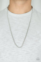 Paparazzi First Rule Of Fight Club - Silver Men’s Necklace