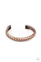 Paparazzi Tough as Nails - Copper Men’s Bracelet