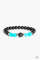 Paparazzi Super Serene - Blue Men’s Bracelet