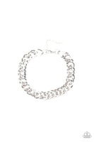 Paparazzi On The Ropes - Silver Men’s Bracelet