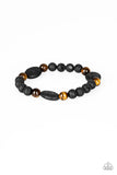 Paparazzi A Hundred and ZEN Percent - Brown Bracelet