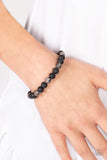 Paparazzi Molten Mogul - Black Bracelet