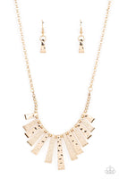 Paparazzi The MANE Course - Gold Necklace