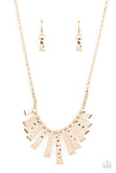 Paparazzi The MANE Course - Gold Necklace