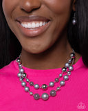 Paparazzi Beaded Benefit & Shattered Stack - Silver Set