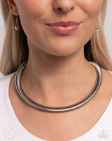 Paparazzi Choker Of The Century - Silver Choker Necklace