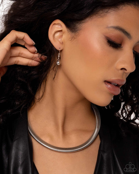 Paparazzi Choker Of The Century - Silver Choker Necklace