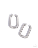Paparazzi Spiral Supply - Silver Hoops Hinge Earrings