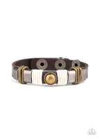 Paparazzi Rev It Up - Brown Bracelet