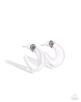 Paparazzi Clear Charm - White Earrings