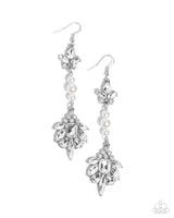 Paparazzi Considerable Captivation - White Earrings
