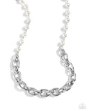 Paparazzi Dual Daydream & Pearl Pairing - Silver Set