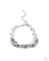 Paparazzi Dual Daydream & Pearl Pairing - Silver Set