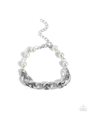Paparazzi Dual Daydream & Pearl Pairing - Silver Set