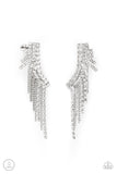Paparazzi Thunderstruck Sparkle - White Post Earrings