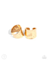 Paparazzi Warped Wonder - Gold  Earring Cuff