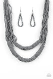 Paparazzi Right As RAINFOREST - Silver Necklace