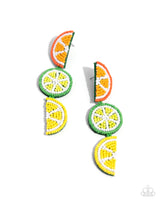 Paparazzi Fresh Fruit - Multi Post Earrings