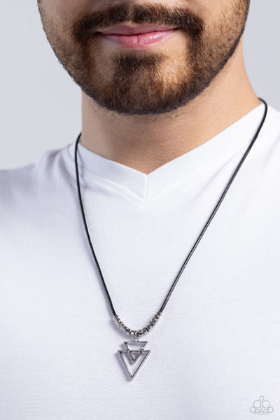 Paparazzi Terra Trifecta - Black Urban Necklace