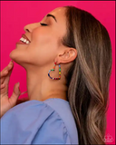 Paparazzi Striped Sweethearts - Multi Hoop Earrings