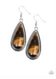 Paparazzi Oasis Sheen - Brown Earrings