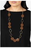 Paparazzi Posh Promenade - Brown Necklace