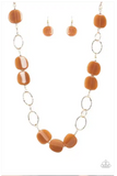 Paparazzi Posh Promenade - Brown Necklace