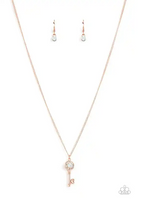 Paparazzi Prized Key Player - Copper Necklace